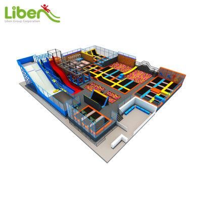 Huge Indoor Inflatable Trampolines Park with Ball Pool, Foam Pit