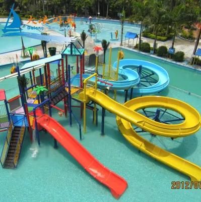 Children Adults Play Water House Slides