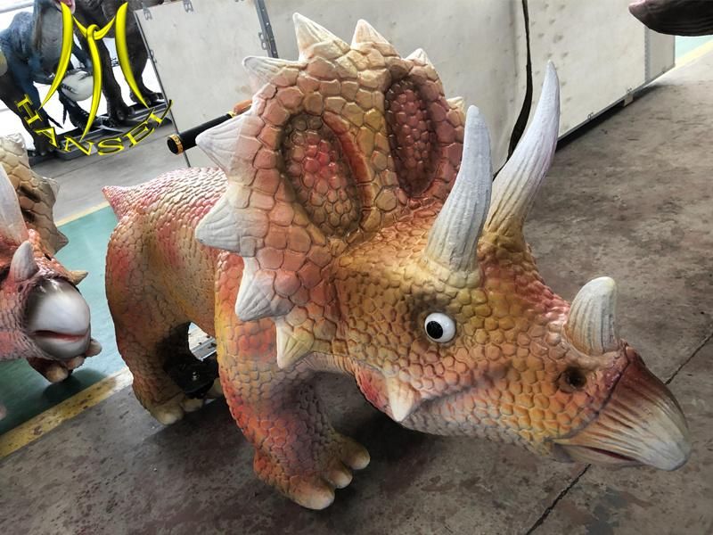 Hansel Amusement Park Realistic Dinosaur Kids Ride Machine