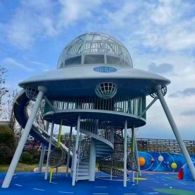 Park Large Stainless Steel Slide Customized Kids Playground Equipment Fb09