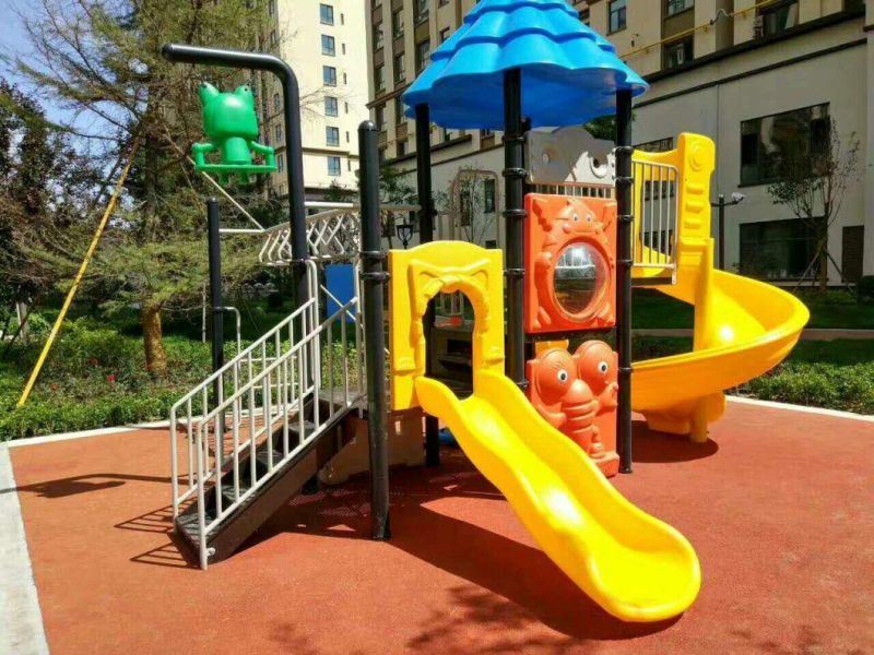 Hot Sale Outdoor Playground Equipment Professional Manufacture Plastic Slide (TY-70382)