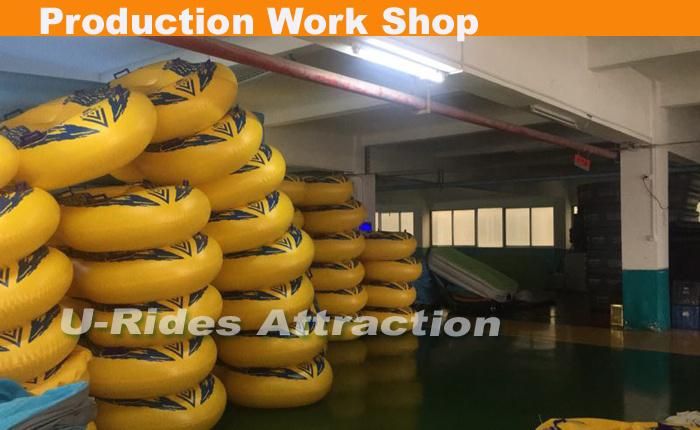 48 inch strong 2 person inflatable swimming tube water ring with bottom for Water Park