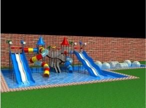 Outdoor Playground Amusement Park Newest Fiber Pool Slide for Sale