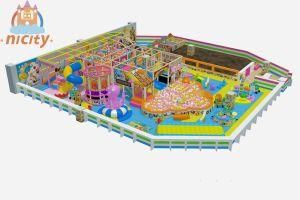 Cartoon Theme Indoor Playground Play Set Naught Castle