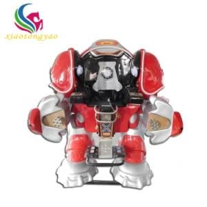 Outdoor Playground Equipment War King Walking Robot Kiddie Rides 240W