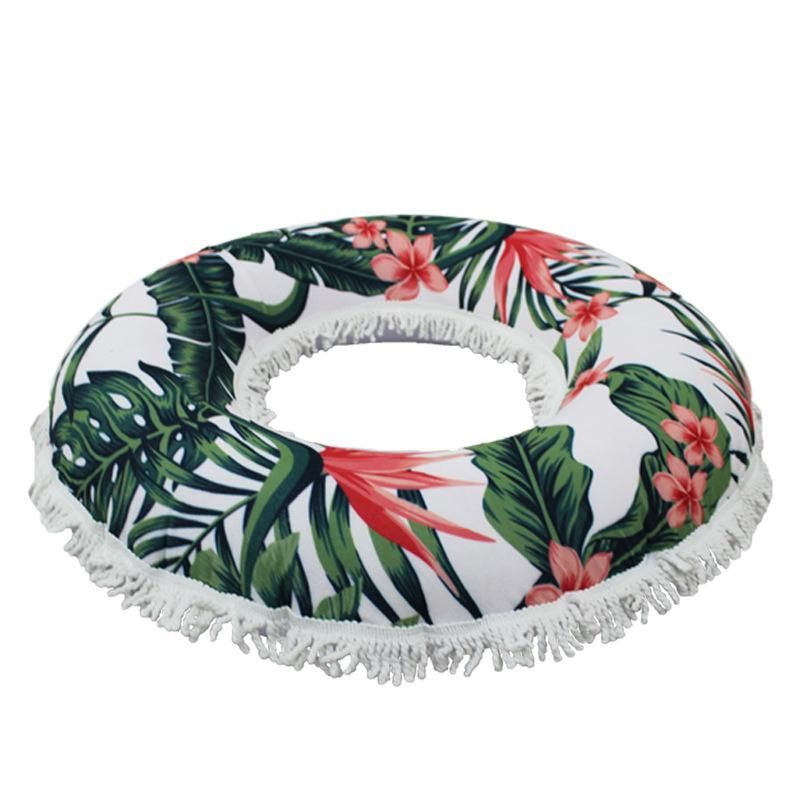 Summer Water Play Equipment Toys Inflatable PVC Swimming Pool Hawaii Beach Towel Covered Swim Ring
