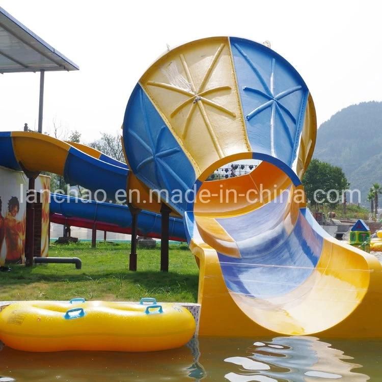 Aqua Park Fiberglass Mini Trumpet Slide for Children