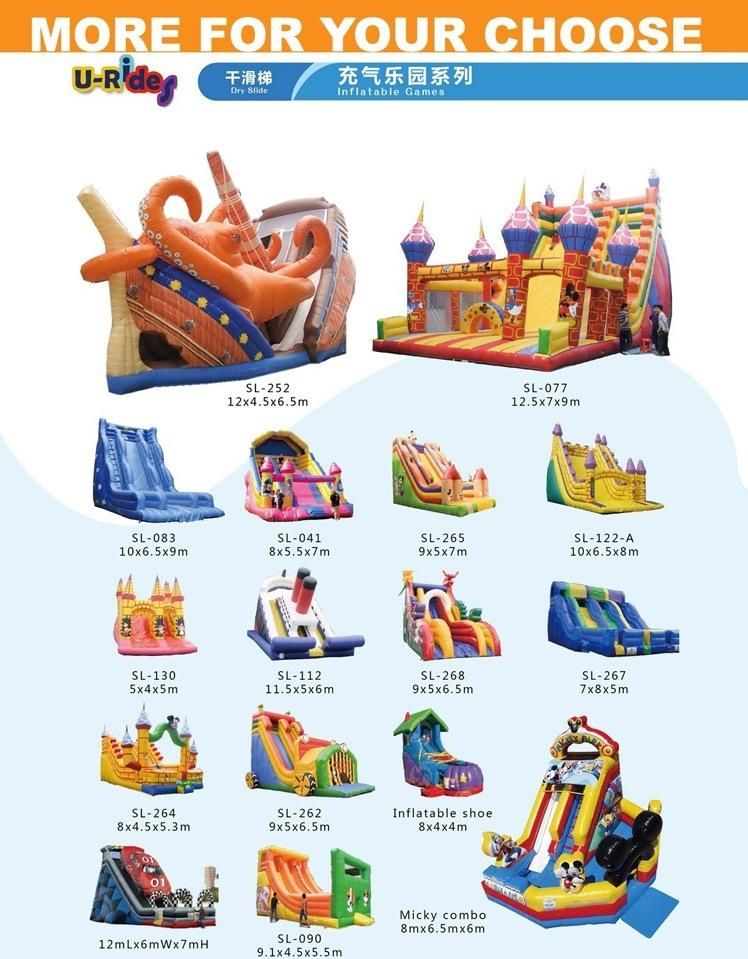 Home Yard Kids Inflatable Water Slide Inflatable Slide With Pool For Outdoor Backyard