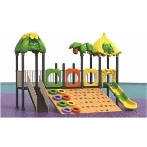 Outdoor Cartoon Animal Wooden Climbing Wall Playground (ML-2009801)