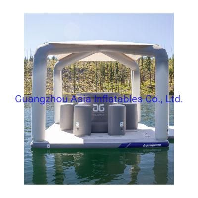 Dwf Summer Water Inflatable Floating Island Dock Og Lounge