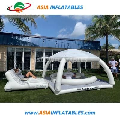 Water Leisure Platform Inflatable Aqua Banas with Tent