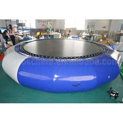 PVC Tarpaulin Floating Water Inflatable Bungee Trampoline for Sale