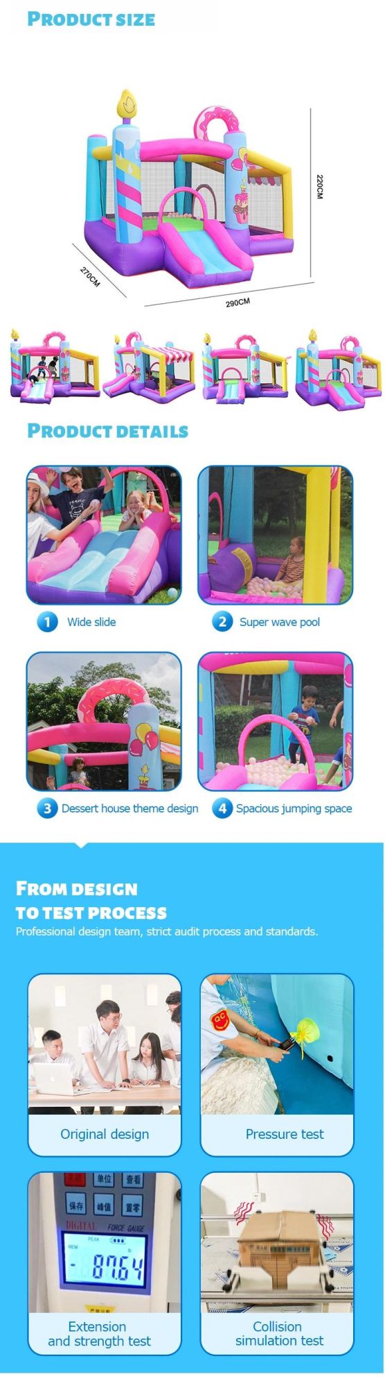 Jump House Inflatable Castle Bouncer for Kids