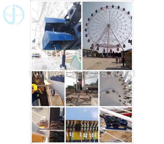 Attractions Amusement Park Rides Carnival Games Large Ferris Wheel 65m Ferris Wheel for Sale