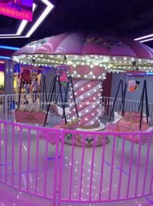 12 Seats Pink Flying Chairs Swing Carousel for Amusement Park