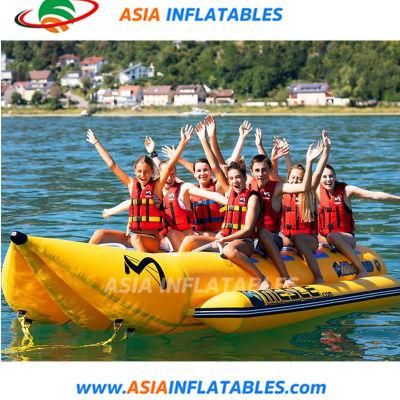 8 Persons Ocean Rider Inflatable Banana Boat with 2 Tubes Double Tubes