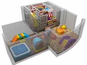 Three Rooms Multifunctional Indoor Playground