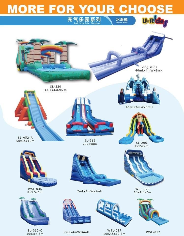 Home Yard Kids Inflatable Water Slide Inflatable Slide With Pool For Outdoor Backyard