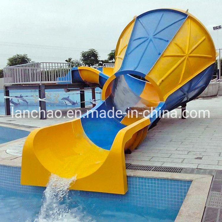 Water Park Playground Fiberglass Equipment Pool Slide for Kids
