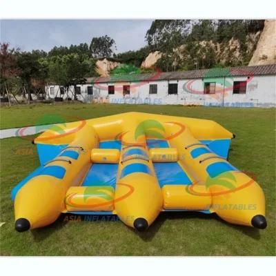 Inflatable Flying Fish Long Tube Floating Banana Boat for Sale