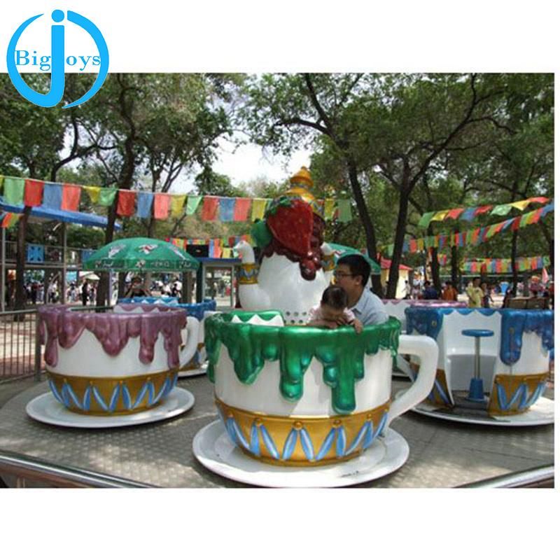 Theme Park Portable Amusement Rides Coffee Cup with Trailer