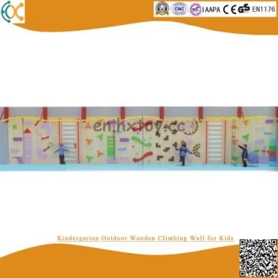 Kindergarten Indoor/Outdoor Wooden Climbing Wall Equipment for Kids