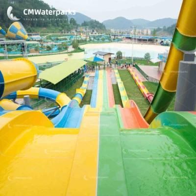 Factory Direct Sales Water Park Equipment Fiberglass Water Slide Combination Slide