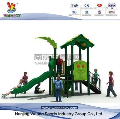 Tree Design Kids Plastic Slide Outdoor Playground Equipment
