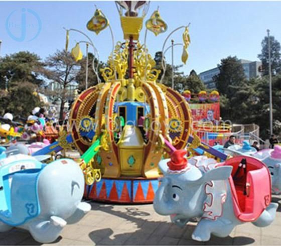 Rotary Flying Elephant Rides, Amusement Jumping Machine Equipment