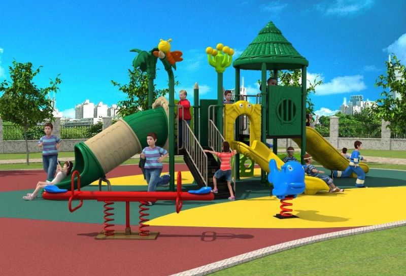 Long Playground Children Slide, Outdoor Playground Equipment