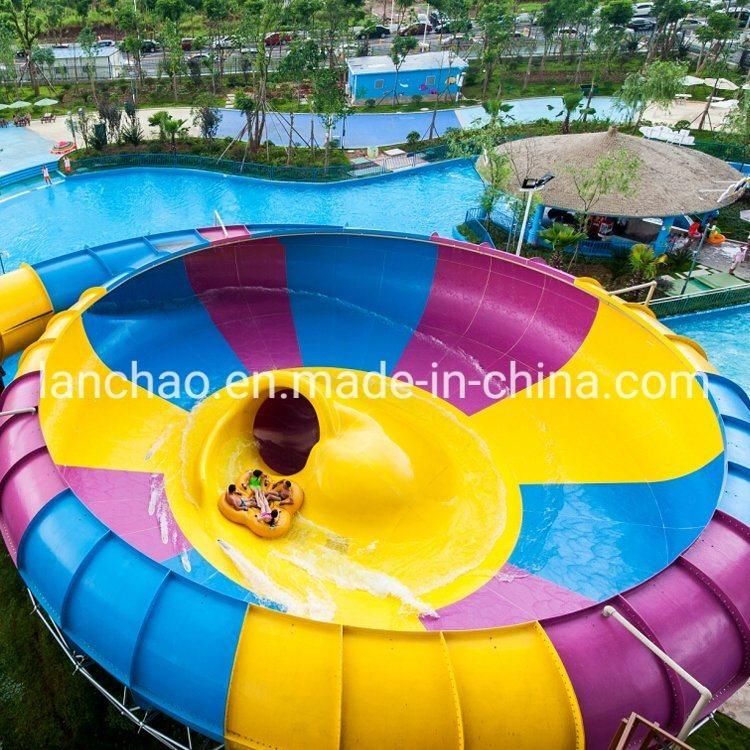 Water Slide Tube Fiberglass Park Equipment for Adult