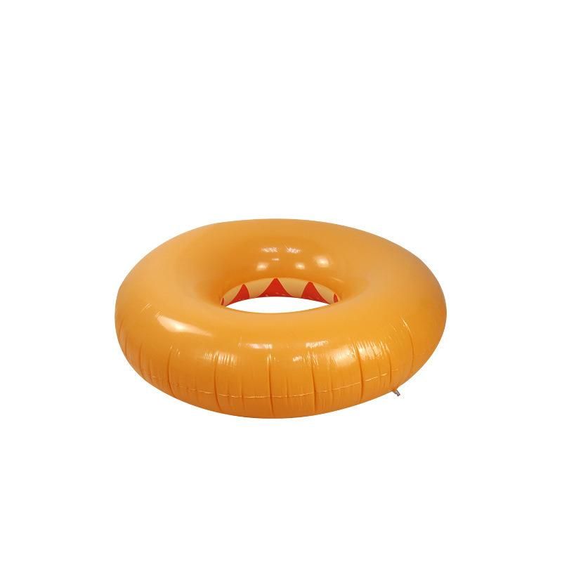 PVC Summer Water Play Equipment Inflatable Orange Fruit Swim Ring