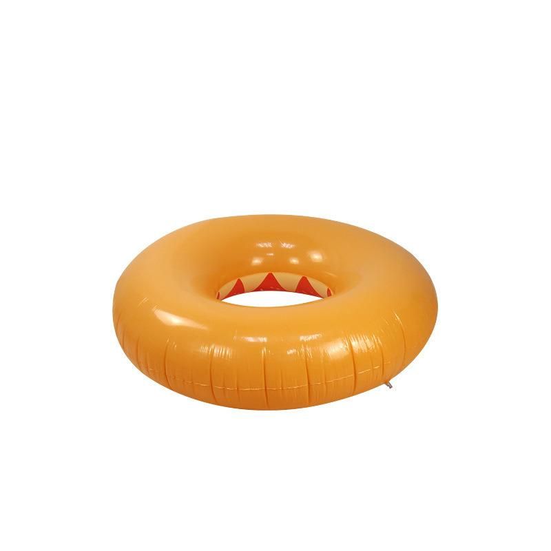 PVC Summer Water Play Equipment Inflatable Orange Fruit Swim Ring
