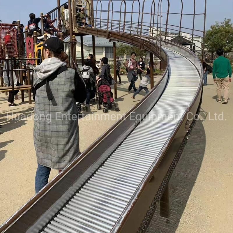 Outdoor Playground Escape Tunnel Playground Equipment Stainless Steel Slide Tubes Plastic Slide Tunnel Anti-Fading and Anti-Aging