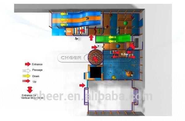 Cheer Amusement Children Play Area Soft Modular Indoor Playground