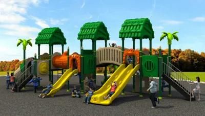 Wood Series Outdoor Playground Plastic Kids Slide