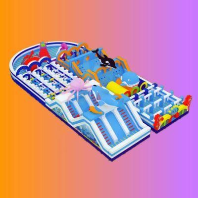 Outdoor Challenge Game Adults Inflatable Castle Large Inflatable Obstacle Course