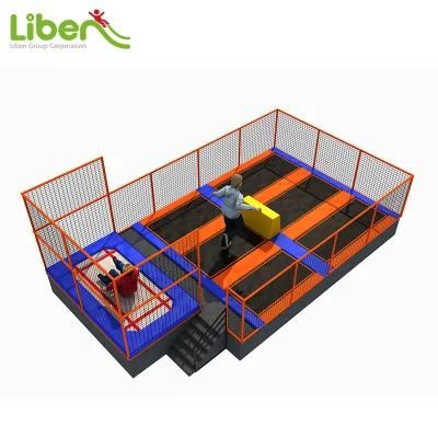 Outdoor Kids Sports Round Bungee Jumping Trampoline with Enclosure