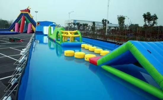 Inflatable Amusement Water Park, Inflatable Water Slide Pool Game