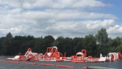 Giant Inflatable Floating Games Water Bouncer Aqua Park Sea Obstacle Course