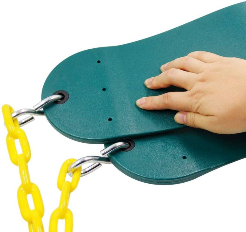En71 Plastic Coated Steel Chain Slide Swing Seat