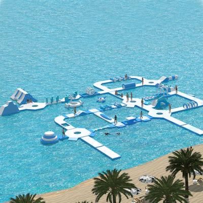 Custom Design Floating Water Park Tube Inflatable Aqua Park Water Park Playground