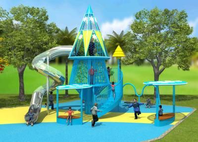 Popular Children Plastic Outdoor Playground Set Slides Unique Structure Park Area High Quality Anti-Fading Anti-Aging Playground Equipment