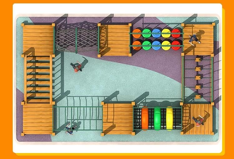 Customized Outdoor Jungle Gym Plastic Drill Hole Climbing Children Garden Play Area Ideas