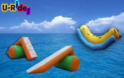 Inflatable Water Totter with Water Slide for Sea Park