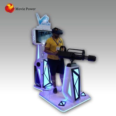 Exciting Gatlin Gun Shooting Simulator Virtual Reality Arcade Game Machine