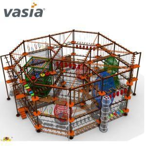Huaxia Vasia Adventure Fun Park Indoor Playground Climbing Ropes Course Equipment