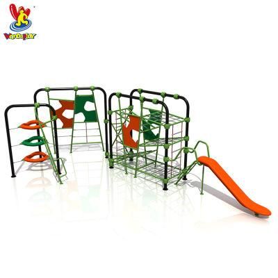 Indoor Playsets Chlidren Climbing Rope Net Outdoor Kids Plastic Slide Playground Equipment