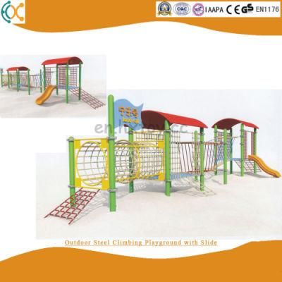Outdoor Steel Climbing Playground with Slide