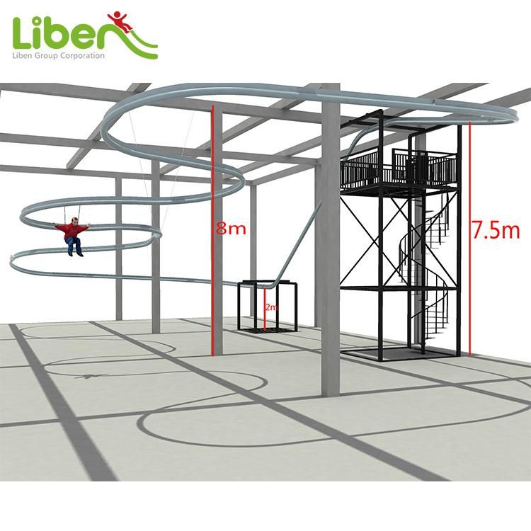 Rollglider Slide for Trampoline Park Use